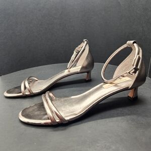 Antonio Melani Elizabeth Damrich sandals 9 silver leather padded new $150
